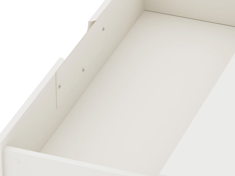 Manhattan Comfort Rockefeller Mid-Century Modern Dresser with 3-Drawers - White