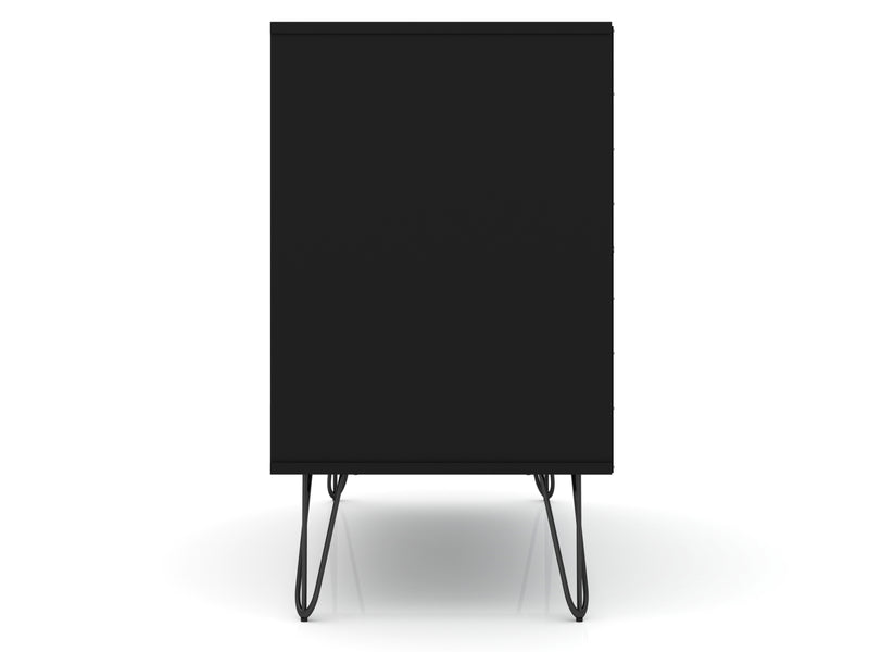 Manhattan Comfort Rockefeller Mid-Century Modern Dresser with 3-Drawers - Black