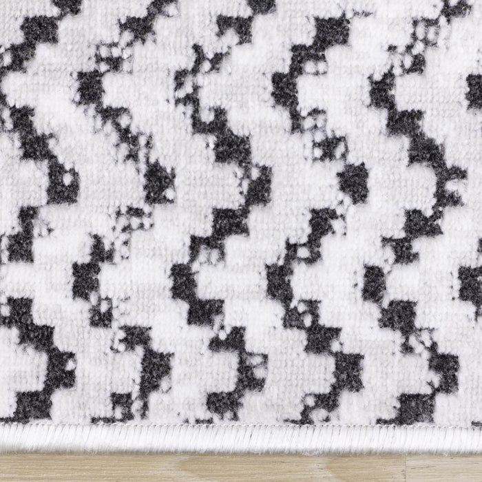 Washable Herringbone Area Rug - 7'10\" x 10'6\"