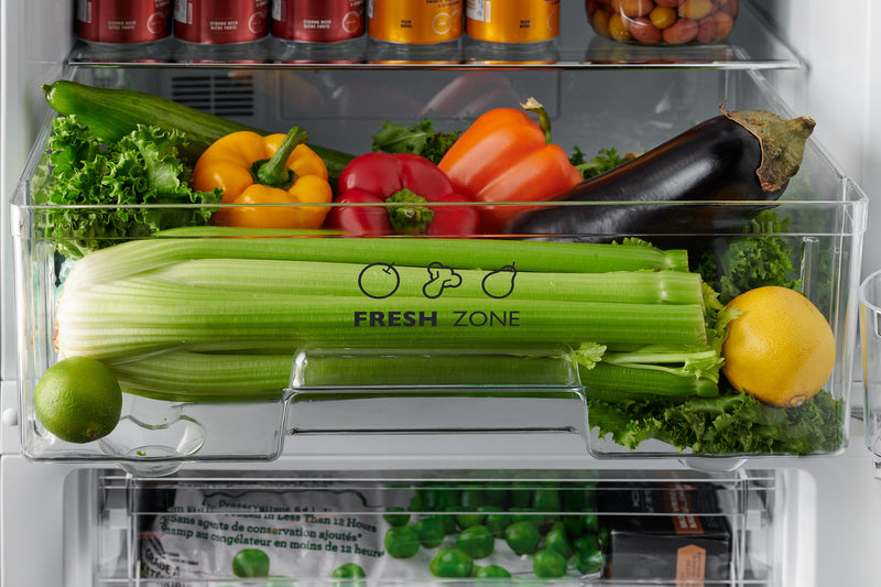 iio 11 Cu. Ft. Bottom-Freezer Retro Refrigerator - ALBR1372WW-R