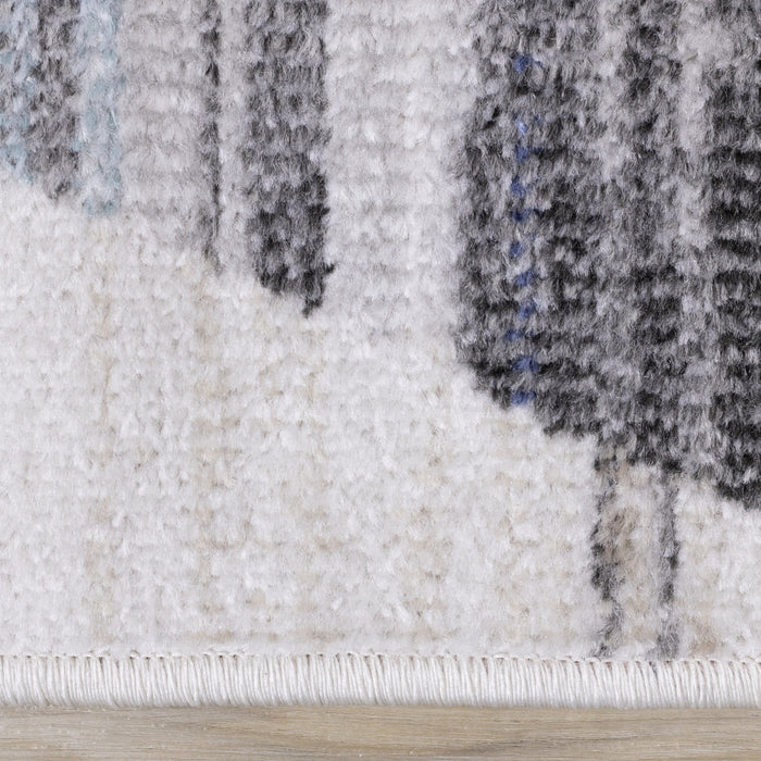 Fitzgerald Distressed Geometric Area Rug - 7'10\" x 10'6\"