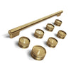 KitchenAid Handle Kit for 36\" Commercial-Style Dual Fuel Range – Brass – W11774730