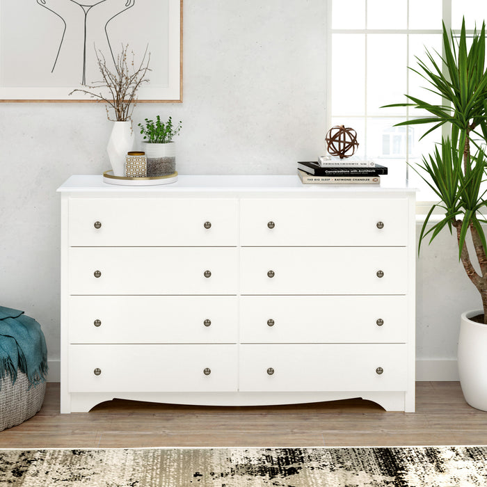 Monterey 8-Drawer Dresser - White