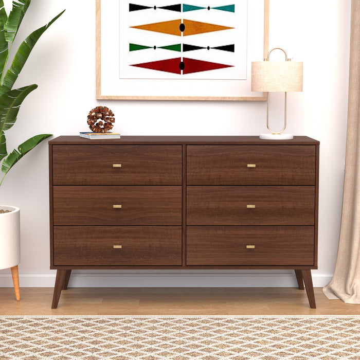 Milo 6-Drawer Dresser - Cherry