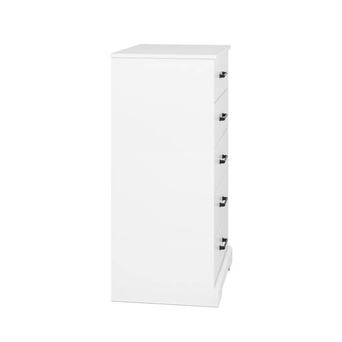 Prepac Rustic Ridge 27.5\" 5-Drawer Chest - White
