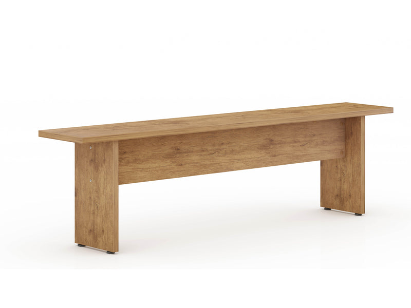 Manhattan Comfort Nomad 67.91\" Rustic Country Dining Bench - Natural