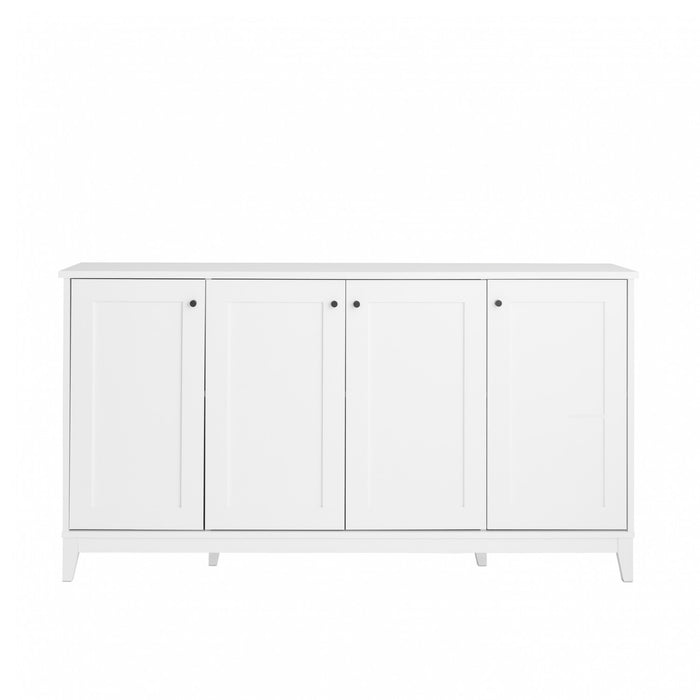 Prepac Yaletown 4-Door Buffet Console - White