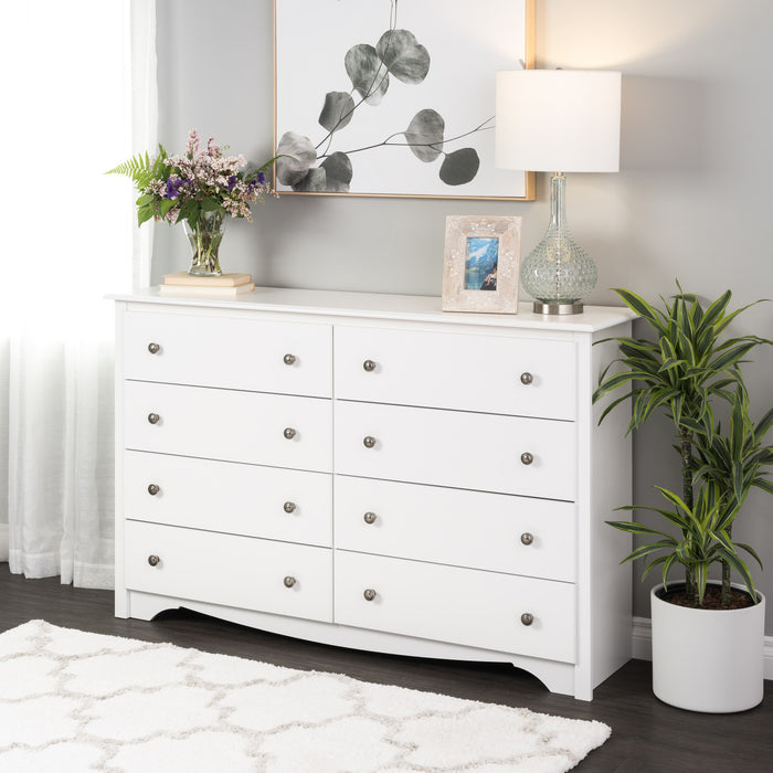 Monterey 8-Drawer Dresser - White