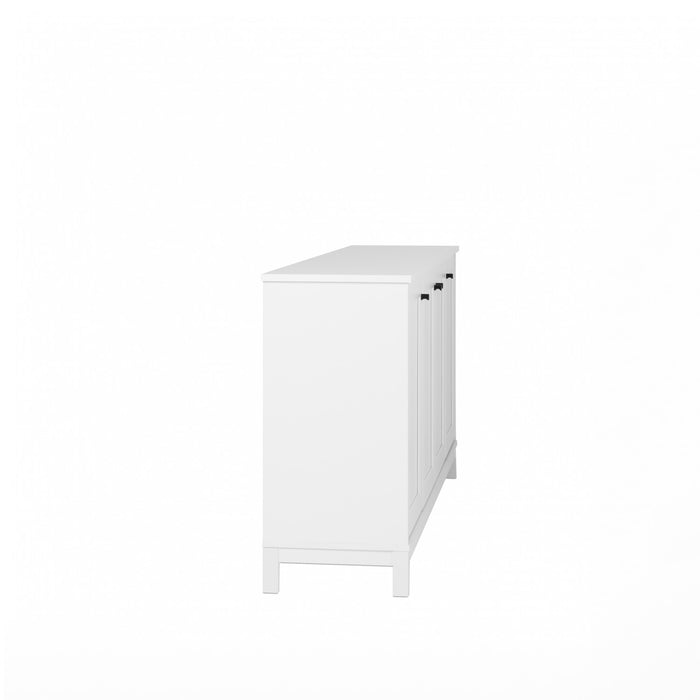 Prepac Yaletown 4-Door Buffet Console - White