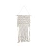 Wood 18\" Macrame Wall Hanging - Ivory