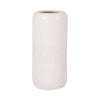Ceramic 12\" Grooved Vase - Black