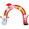 Outsunny 10' Christmas Inflatable Archway with LED Lights for Outdoor