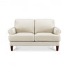 Hydeline Sarina Leather Loveseat - Vanilla