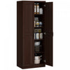 HOMCOM 63\" Pantry Cabinet, Kitchen Storage Cabinet with Adjustable Shelves