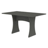 Coney Mid-Century Modern 53\" Dining Table in Charcoal Gray