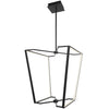 Dainolite Curant Chandelier 60w Matte Black White Silicone Diffuser Lamp