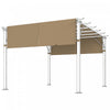 Outsunny 2 Pcs 16 x 4ft Pergola Shade, UV Protection Pergola Canopy, Sand