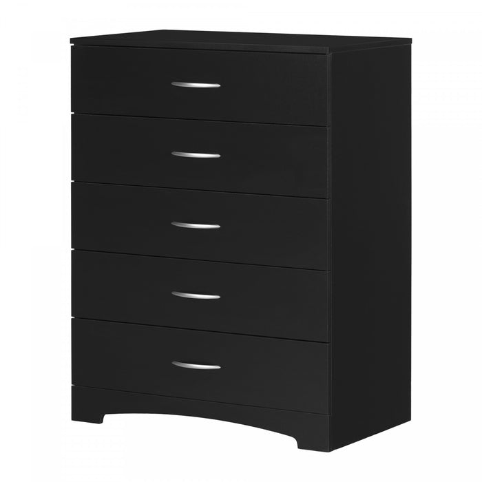 Step One 5-drawer Chest - Pure Black