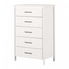 Gravity 5-drawer Chest - Pure White