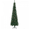 Homcom 7.5ft Artificial Pencil Christmas Tree With Pine Cones