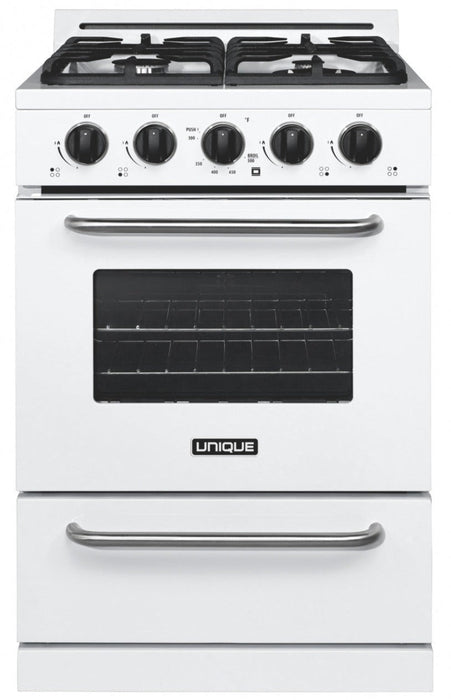 Off-Grid by Unique 24-Inch Propane Range with Battery Ignition - UGP-24G OF1 W