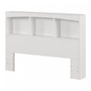 Step One Bookcase Headboard With Storage - Pure White