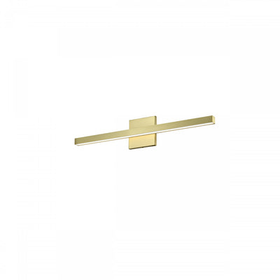 Dainolite Arandel Vanity Light 18w LED Aged Brass Frosted Acrylic Diffuser Lamp|Lumière de coiffeuse Arandel de Dainolite en acrylique givré qui diffuse la lumière, avec fini laiton vieilli et ampoule à DEL de 18 W