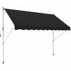 Outsunny 10x5ft Retractable Awning, Sun Shade Canopy Shelter, Black