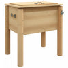 Outsunny 54-Qt Wooden Patio Cooler, Outdoor Cooler Table, Natural