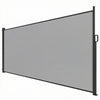 Outsunny Retractable Side Awning, 165\" x 73\" Outdoor Privacy Screen, Grey