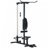 Soozier Lat Pull Down Machine Cable Station With Flip-up Footplate, Black