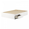 Step One Mates Bed With 3 Drawers - Pure White