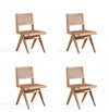 Hamlet Industry Chic Wood Dining Chair in Natural - Set of 4
