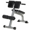 Soozier Roman Chair, Foldable Hyperextension Bench, Silver Tone