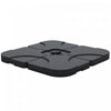 Outsunny 4pc Portable Umbrella Base Weights Garden Parasol Base, Black