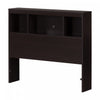 Spark Bookcase Headboard With Storage - Chocolate