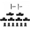 Outsunny 12PCS Pergola Brackets Kit for 4x4 (Actual 3.6x3.6 inch) Lumber