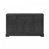 Ryan 55\" Adjustable Storage Buffet Cabinet With Door Shelves And Coffee Bar Station - Black