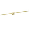 Dainolite Arandel Vanity Light 4\"d 36w LED Aged Brass White Acrylic Diffuser Lamp