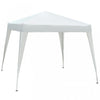 Outsunny 8' X 8' Pop Up Canopy With Inclined Legs, Outdoor Folding Tent, Portable Garden Party Gazebo With Carrying Bag For Camping, Party, Picnic, White