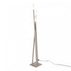 LumiSource Icicle Contemporary Brushed Nickel Floor Lamp