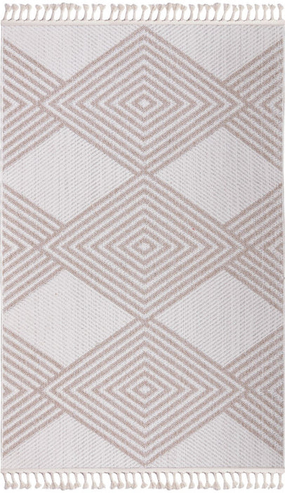 Athena White Indoor/Outdoor Area Rug - 7.6 X 10.6