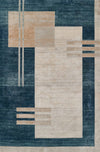 Sorelle Contemporary 8'11\" x 12'6\" Area Rug in Blue Indoor Area Rug