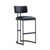 Juno Contemporary Modern Metal Barstool in Black