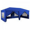 Outsunny 10'x20' Pop Up Tent Outdoor Easy Folding Gazebo Party Tent Blue
