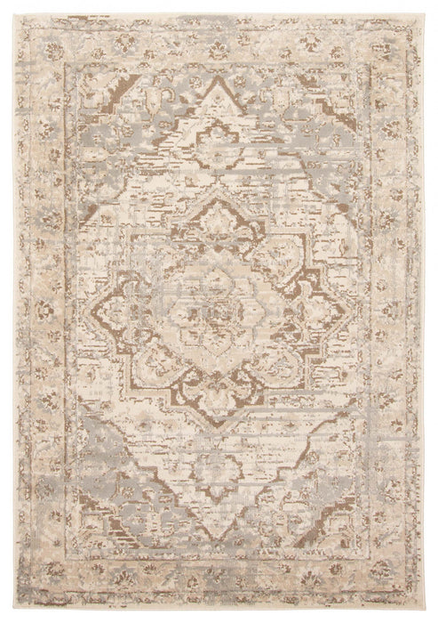 Priya Beige Area Rug - 5'0\" x 8'0\"