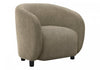 Monarch Specialties - Accent Chair, 29\"H, Upholstered, Living Room, Bedroom, Light Brown Fabric, Black Legs