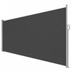 Outsunny Retractable Side Awning, Outdoor Privacy Screen, Dark Grey
