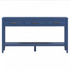 Emma 59.1'' Farmhouse Entryway Table with Drawers and Open Shelf,Blue Sofa Table