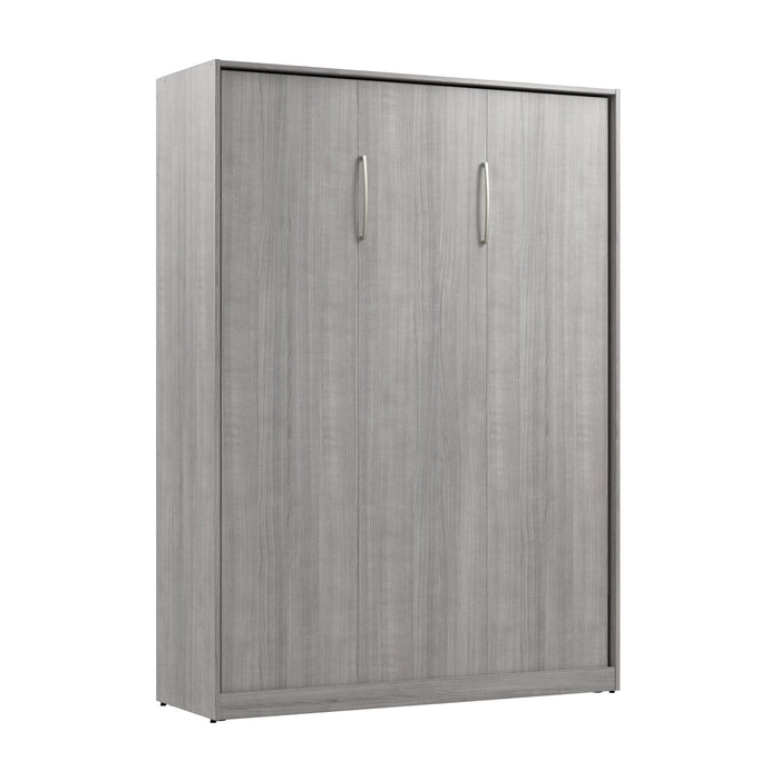 Bestar Claremont Full Murphy Bed - Platinum Grey